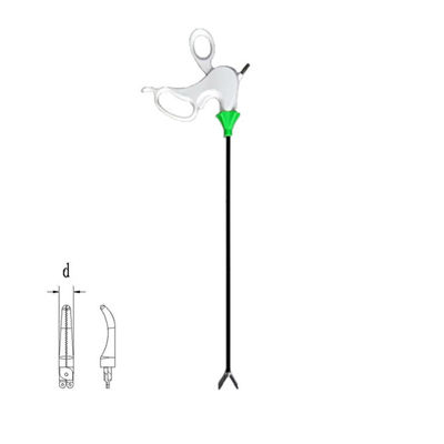 OEM 일회용 라파로스코피 기기 흰색 손잡이 곡선 잡기